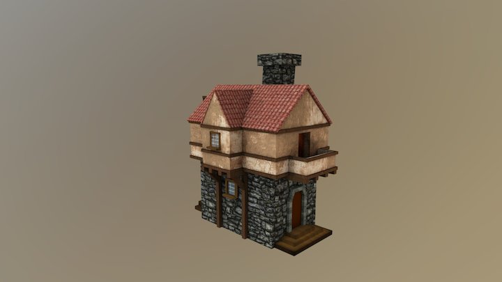 Дом из средних веков 3D Model