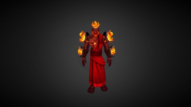 Spellbinders Theos Fire Giant 3D Model