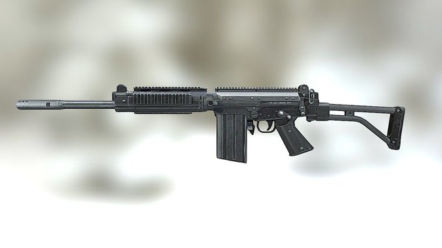 AVA's SA58 Para ( FN Fal ) 3D Model