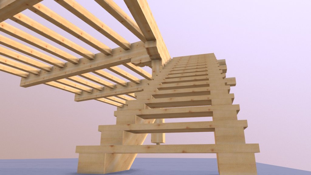 forjado con escalera 3D model by ElporcheDeMadera es ( luigifrontoni