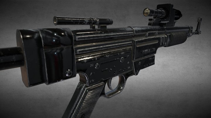 A-295 / A280C Blaster Rifle 3D Model