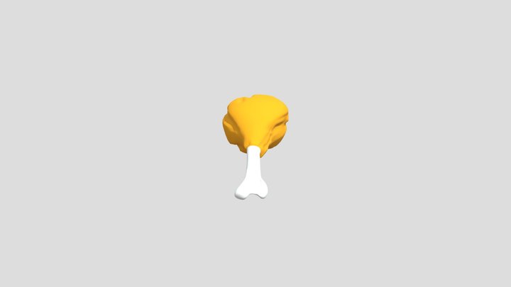 Chicken Leg RIG (Arnold,Redshif,Rendrmn,Vray) 3D Model