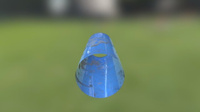 Metallic Cylinder 3D Model