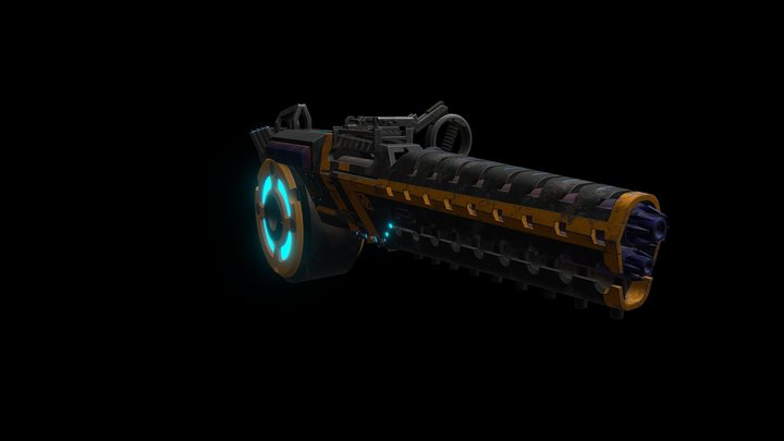 Plasma gun 3D Model