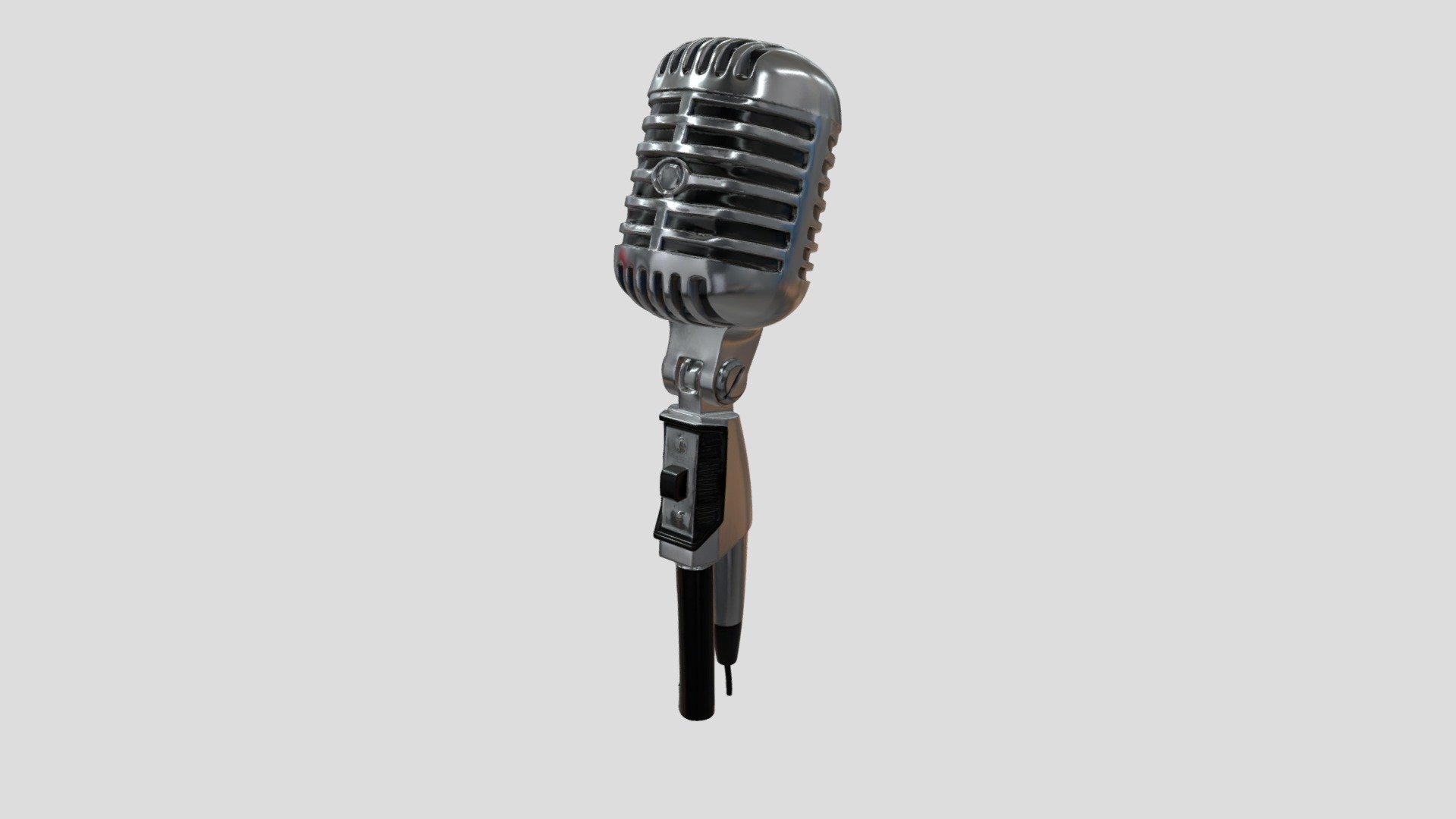 Vintage Mic - 3D model by gurami.mamaladze [4d1c425] - Sketchfab