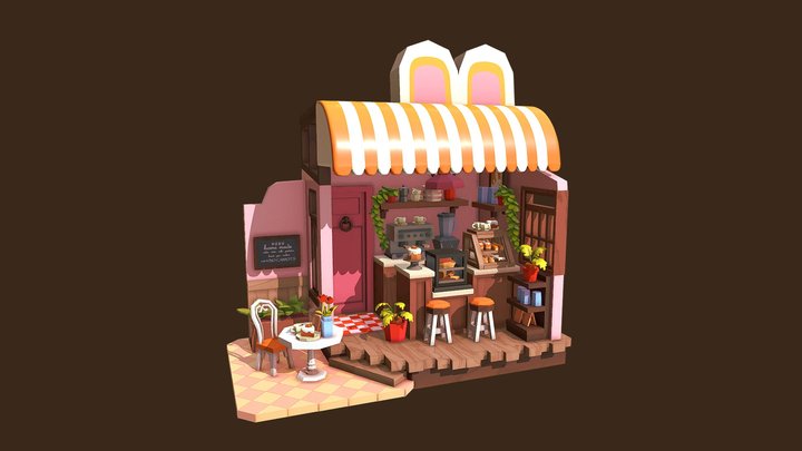 Bunny Café 3D Model
