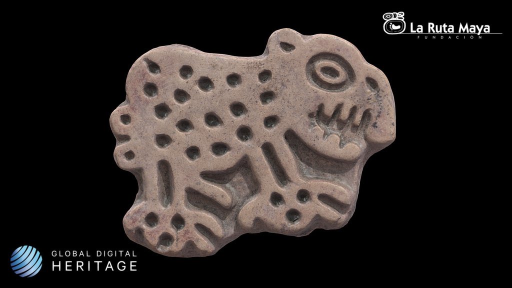 Jaguar-shaped stamp or seal