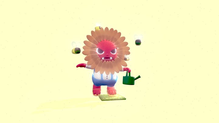 Flower Demon 3D Model