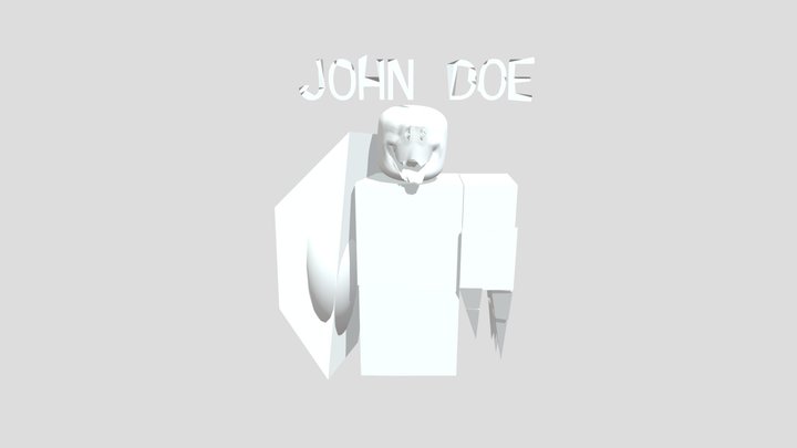 John doe  A little scary 3D Model