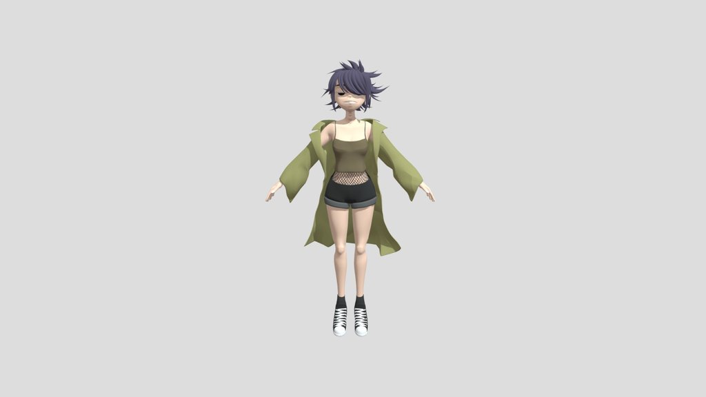 Gorillaz Noodle Blender Rig