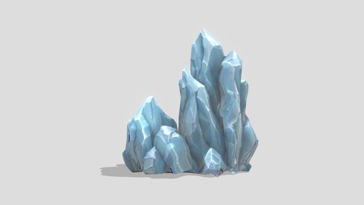Ice Cluster (free) 3D Model