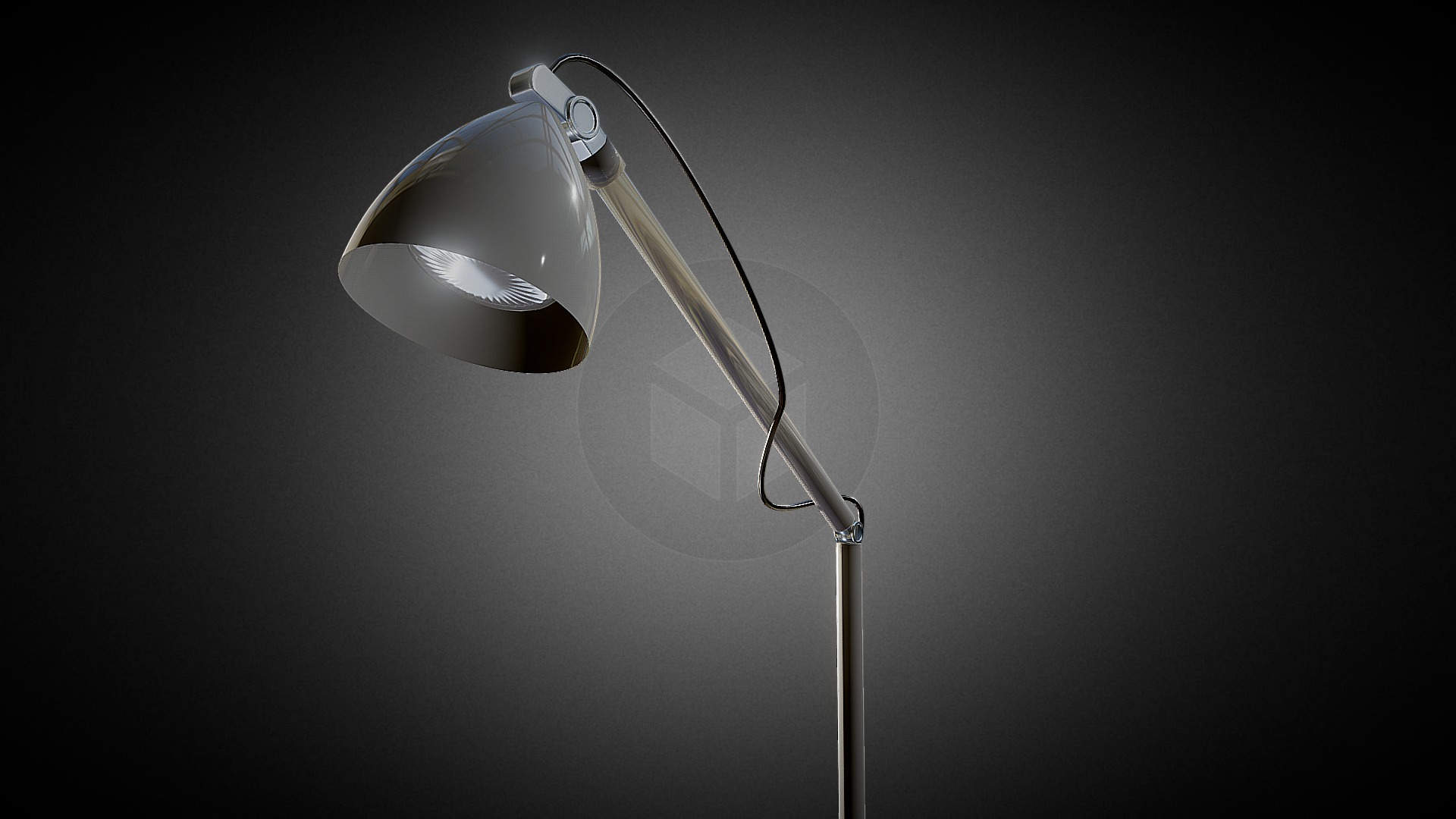 3D model LAMP - This is a 3D model of the LAMP. The 3D model is about a light bulb on a pole.