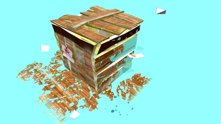 Wooden-box 3D Model