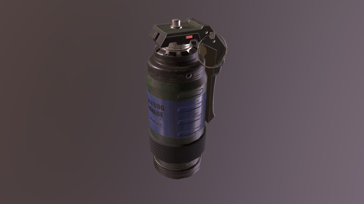 Sci-fi grenade 3D Model