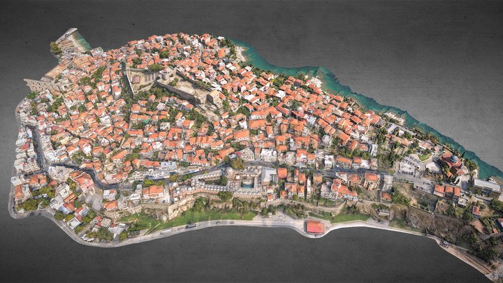 Kavala, Old Town "Panagia" 3D Model