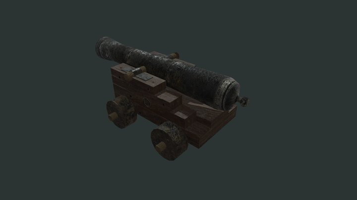pirate canon 3D Model