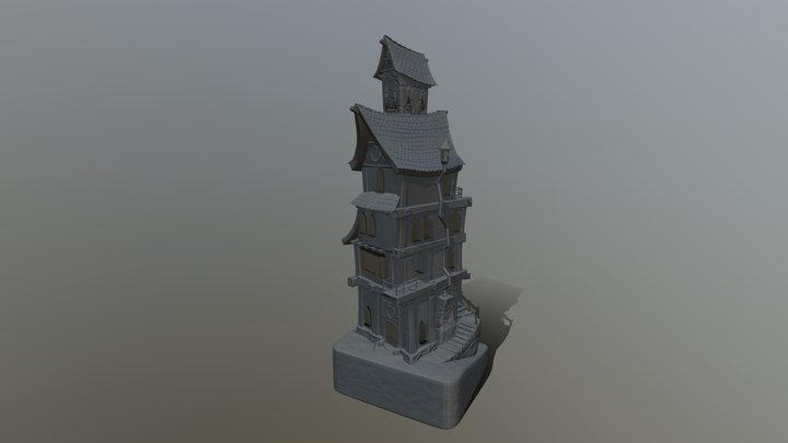 Medieval townhouse 3D Model