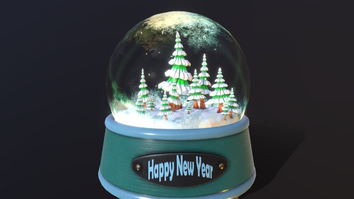 Snow Globe ( Winter forest ) 3D Model