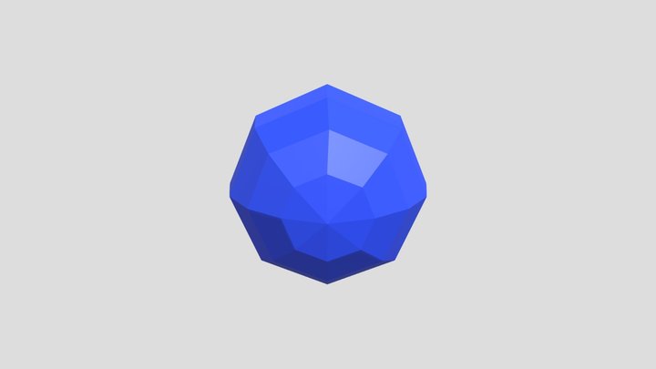 Blue ball 3D Model