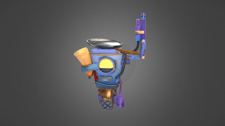 Robuddy - Pancake Flipper 3D Model