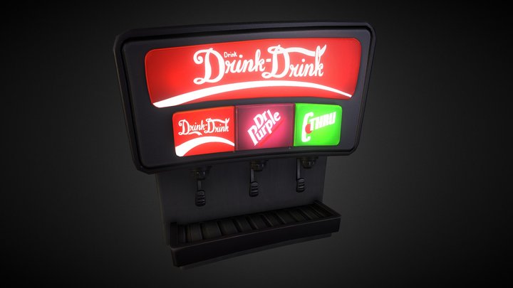 Order Up!! Drink-Drink Machine 3D Model