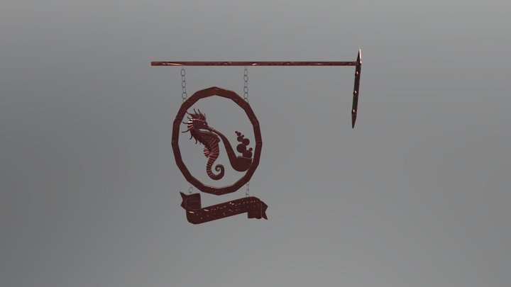 Pub Sign 3D Model