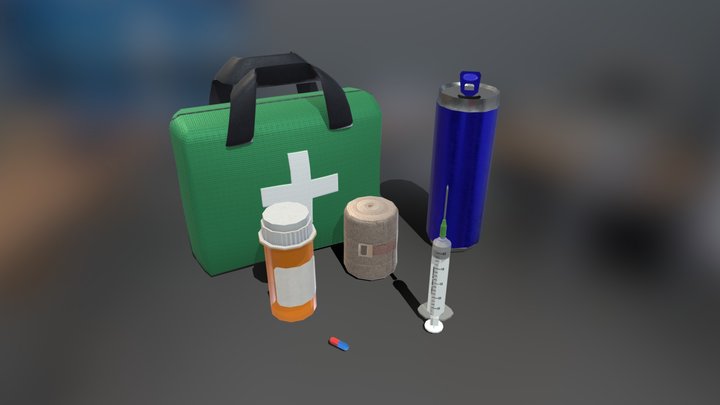 Health Pack 3D Model