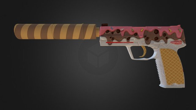 USP-S | Revenge is Sweet 3D Model