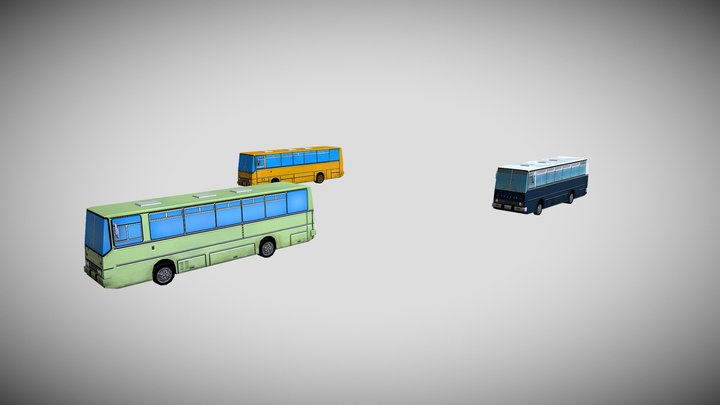 ikarus_buses 3D Model