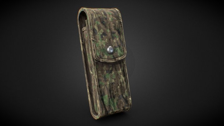 Molle Ammo Pouch - Woodland Cammo – Free 3D Model STL