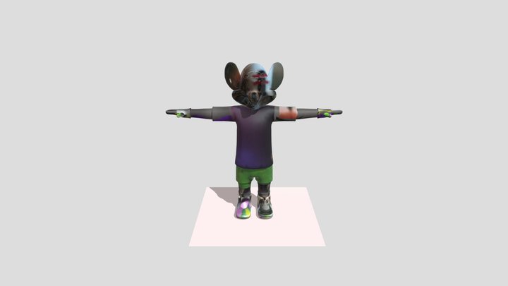 Chuck e cheese toy 3D Model