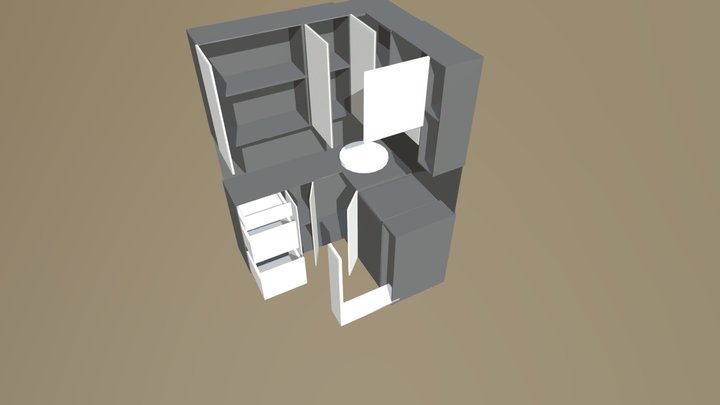Open Kitchen 3D Model