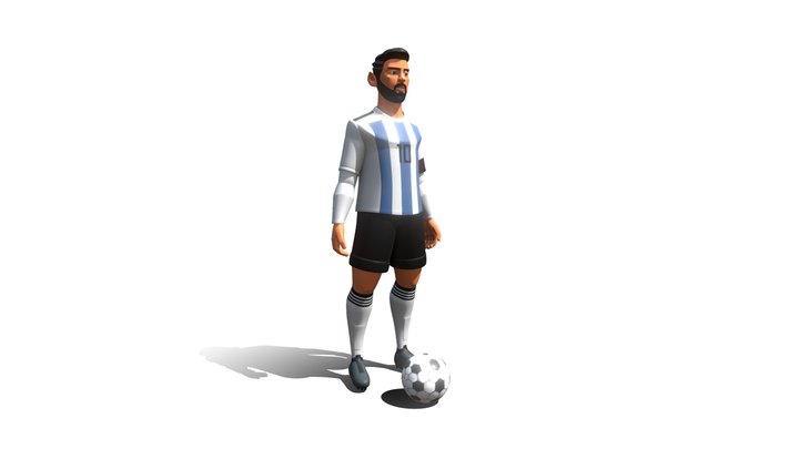 3D Character | Football Player 3D Model