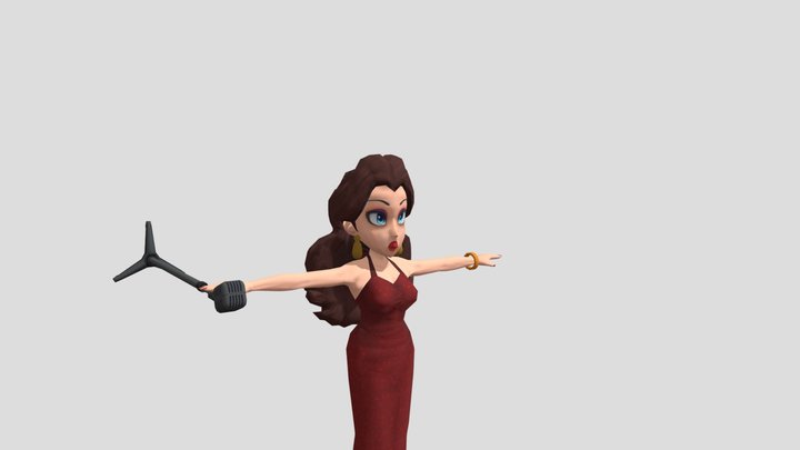 Nintendo Switch - Mario Kart 8 Deluxe - Pauline 3D Model