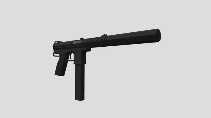 Lowpoly SMG Model Reworked 3D Model