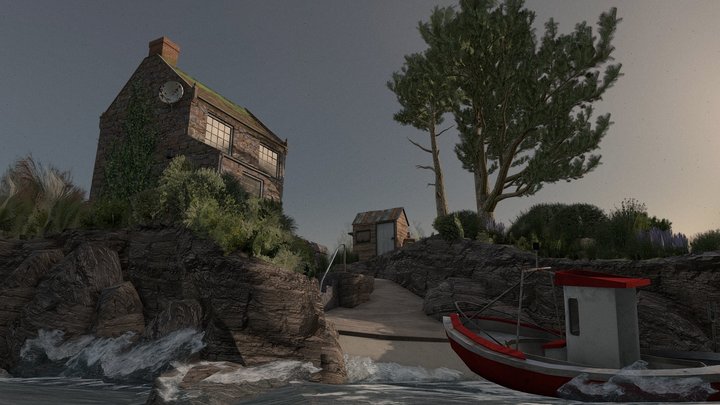 DAE Diorama - By the Ocean 3D Model