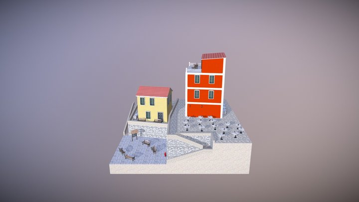 Dekeyser Seppe City Scene Cinque Terre 3D Model