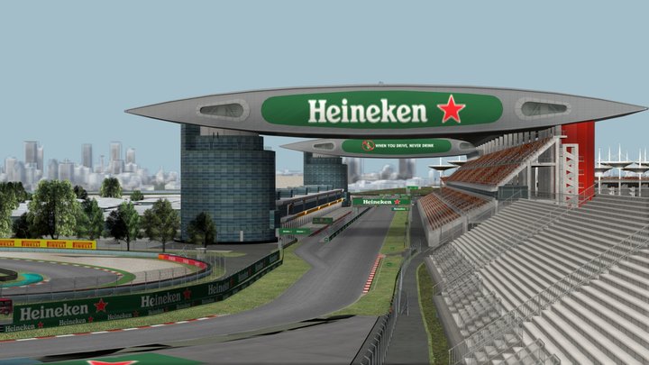 Shanghai International Circuit 2018 layout – Free 3D Model STL