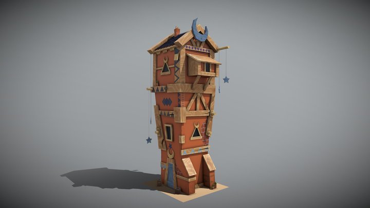 Moon House 3D Model