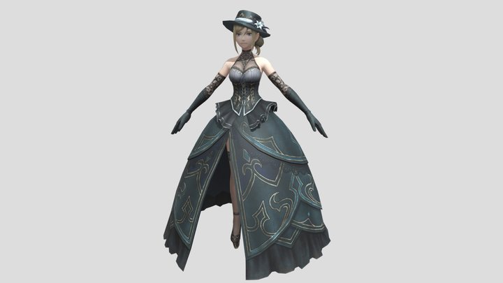 Yekaterina Alt T-Pose - Wizardry Variants Daphne 3D Model