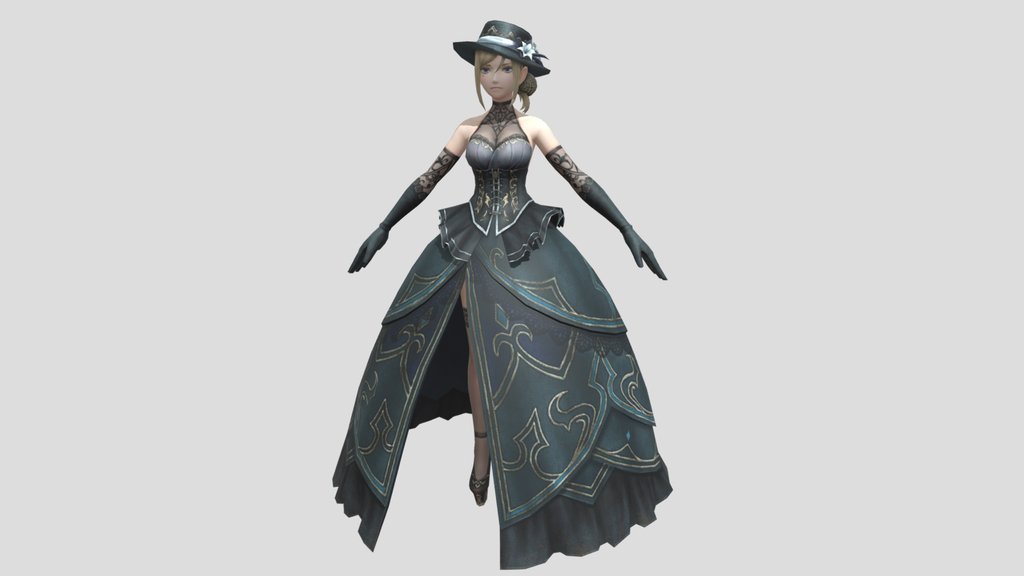 Yekaterina Alt T-Pose - Wizardry Variants Daphne