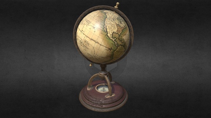 desktop globe 3D Model