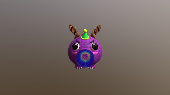 Baby Dragon Plush 3D Model