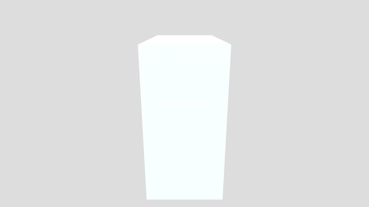 Simple Lowpoly Shelf 3D Model