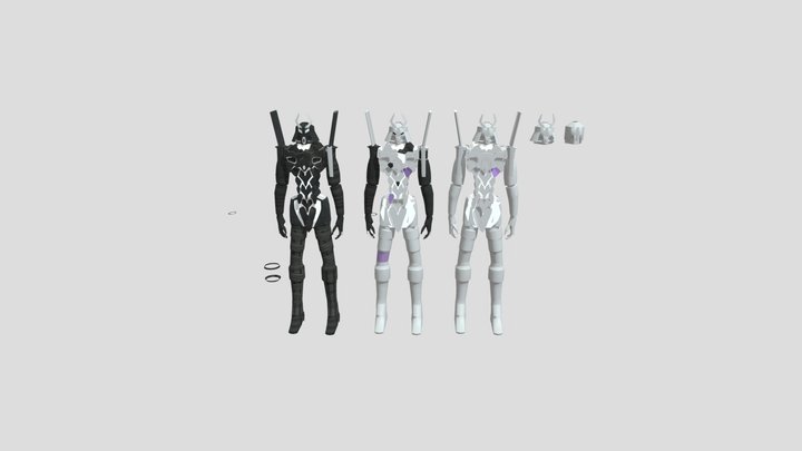Cyberpunk-Samuri armour 3D Model
