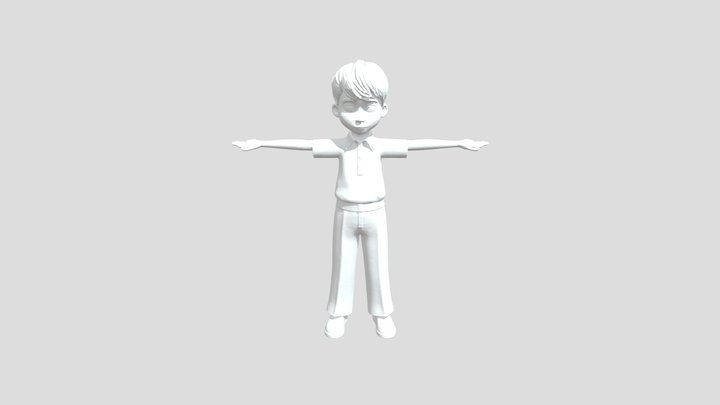 SCHOOL BOY 3D Model