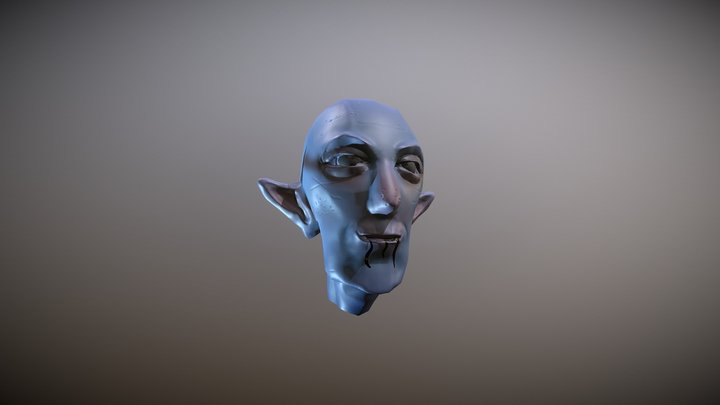 Blue Head 3D Model