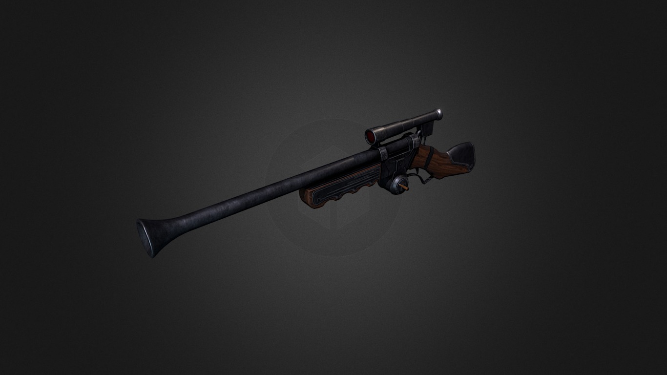 Steam-Punk Rifle - 3D model by violator07 [4d39df9] - Sketchfab