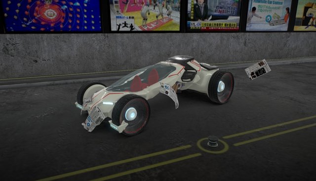 Honda Concept in Scene 3D Model