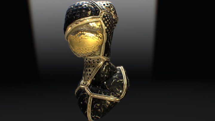 Organical Robotic Head MkII 3D Model